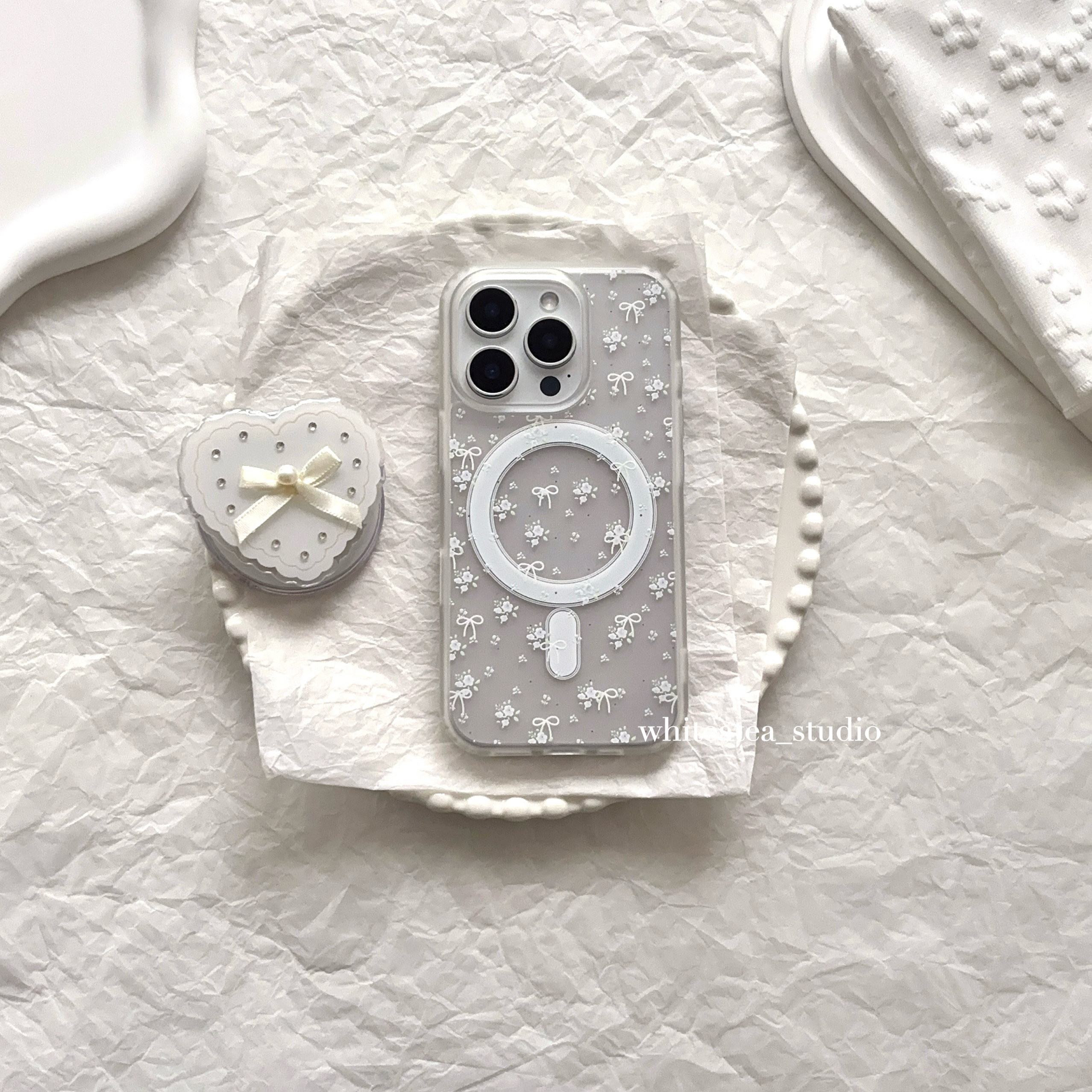 盐白茶ins温柔磨砂透白手机壳