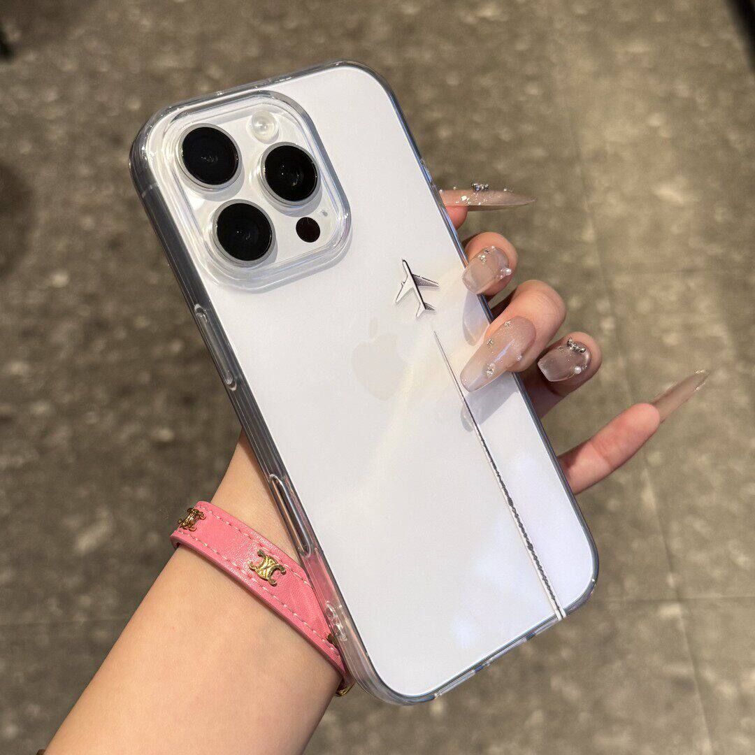 飞机尾迹云手机壳苹果17promax华为vivo陈嘉予程萱iPhone16pro小米15天空OPPO从万米高空降临p菲奥娜邓放适配