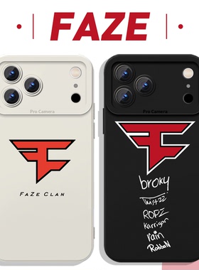 faze手机壳clan苹果17华为vivo周边fazeclan队标csgo战队iPhone16promax队服OPPO小米15pro游戏14联名13适用x