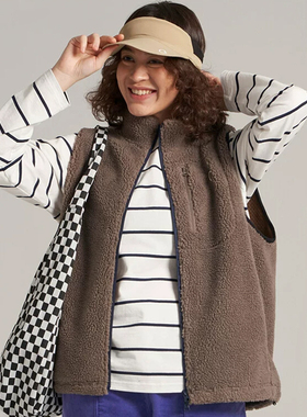 渃素然 零 24新品女士秋户外运动保暖抓绒开衫马甲背心A0243VE35