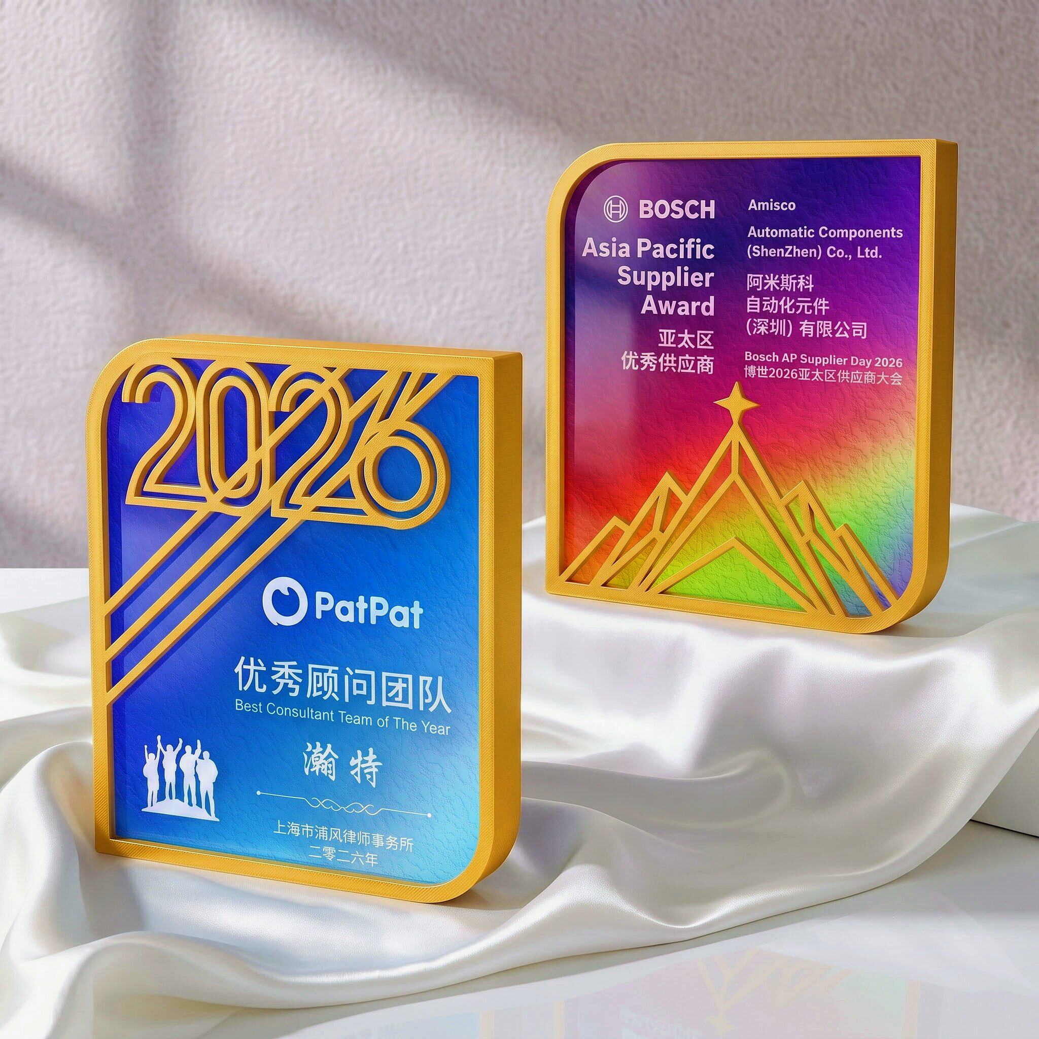 创意3D打印水晶奖杯定制