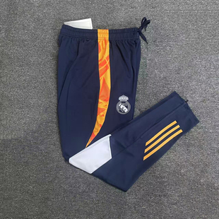 透气宽松休闲运动长裤 春秋款 皇马刺绣LOGO足球训练裤 高端2425新款