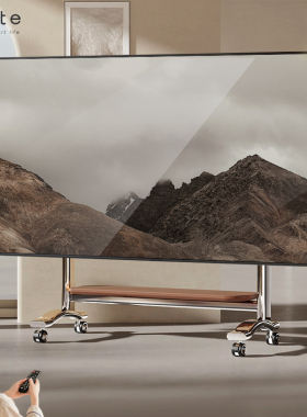 【国补折上折】CABTE不锈钢移动电视支架客厅艺术落地55-100英寸