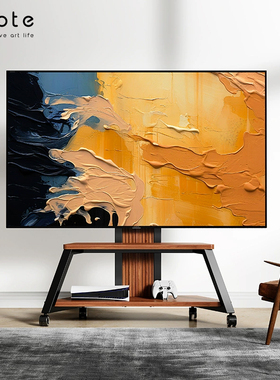 CABTE可移动电视支架落地金字塔式电视柜立式推车65/75/85/100寸