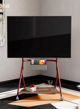 CABTE可移动大屏电视支架落地推车客厅电视柜艺术电视挂架32-86寸