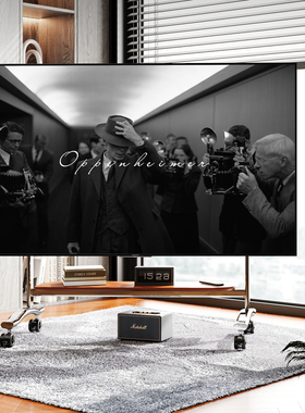 CABTE不锈钢移动电视支架客厅实木电视柜落地艺术推车55-100英寸