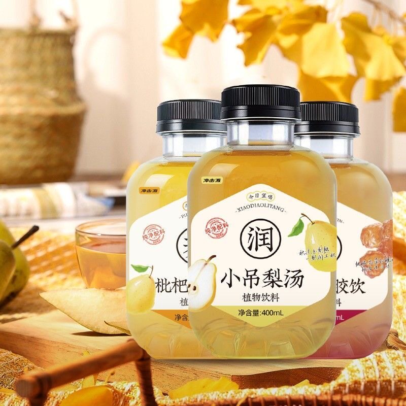 小吊梨汤400ml冲击波秋梨红枣果汁饮品水果风味瓶装植物饮料