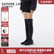 DAPHNE 靴瘦瘦靴增高女鞋 LAB泡泡糖过膝靴25冬复古时尚 长筒靴时装