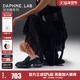 DAPHNELAB达芙妮泡泡糖乐福鞋 2代复古厚底增高尖头小皮鞋 女