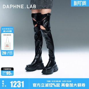 周秀款 MARRKNULL联名方糖过膝靴2025秋冬时装 DAPHNE.LAB
