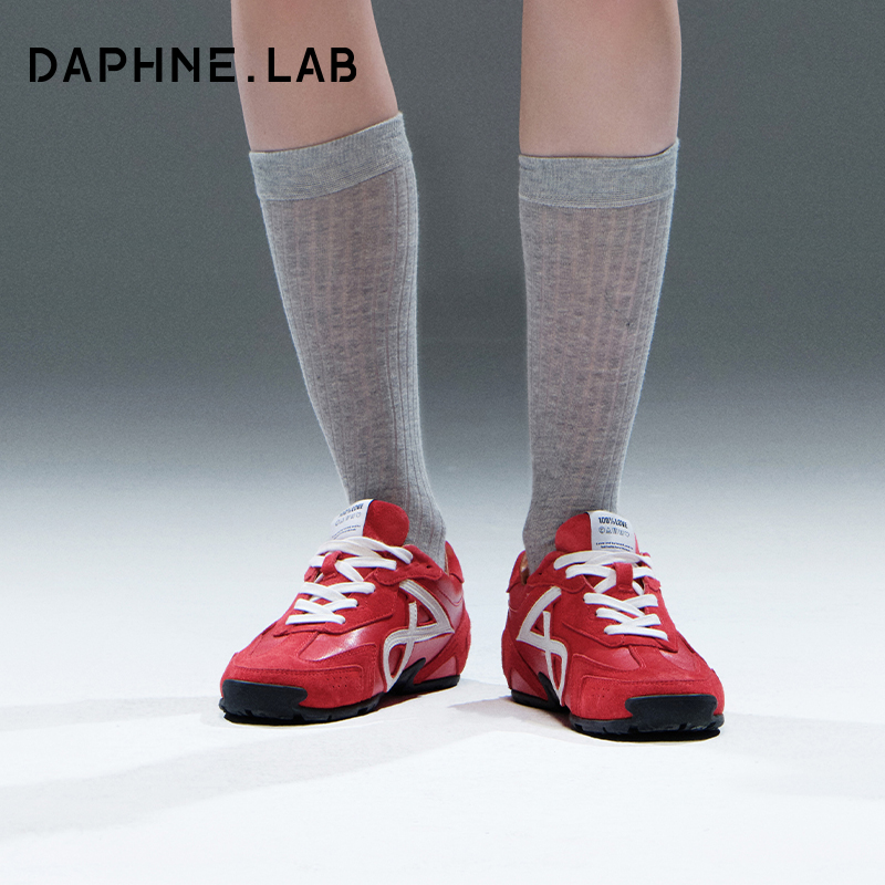 DAPHNELAB银色德训鞋阿甘鞋女