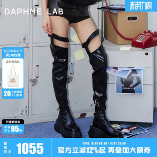 周秀款 程潇同款 25冬时装 LAB方糖过膝靴联名款 长靴过膝靴女 DAPHNE