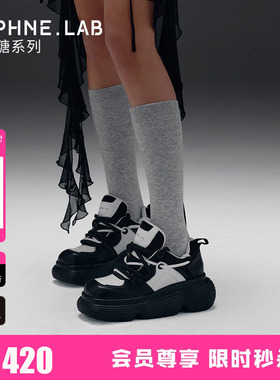 泫雅同款DAPHNELAB棒棒糖小皮鞋26春复古厚底面包鞋休闲鞋厚底鞋