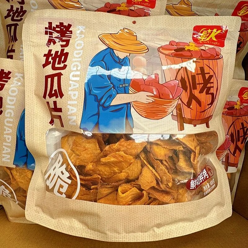 星科烤地瓜片408g香脆红薯片脆片薯片番薯干办公室即食小吃零食品