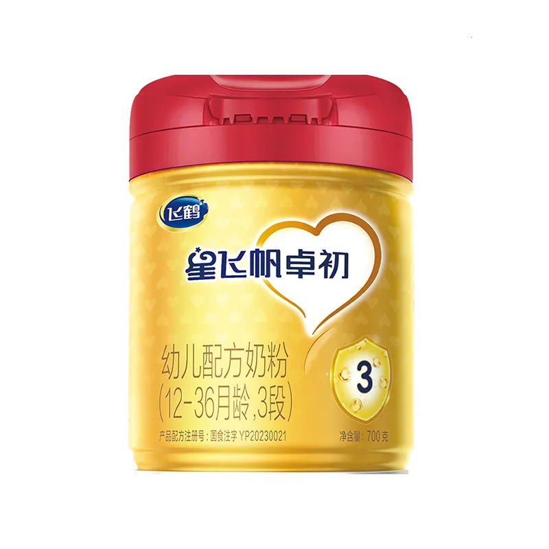 飞鹤星飞帆卓初3段婴幼儿配方奶粉700克源码罐装新国标12-36月龄
