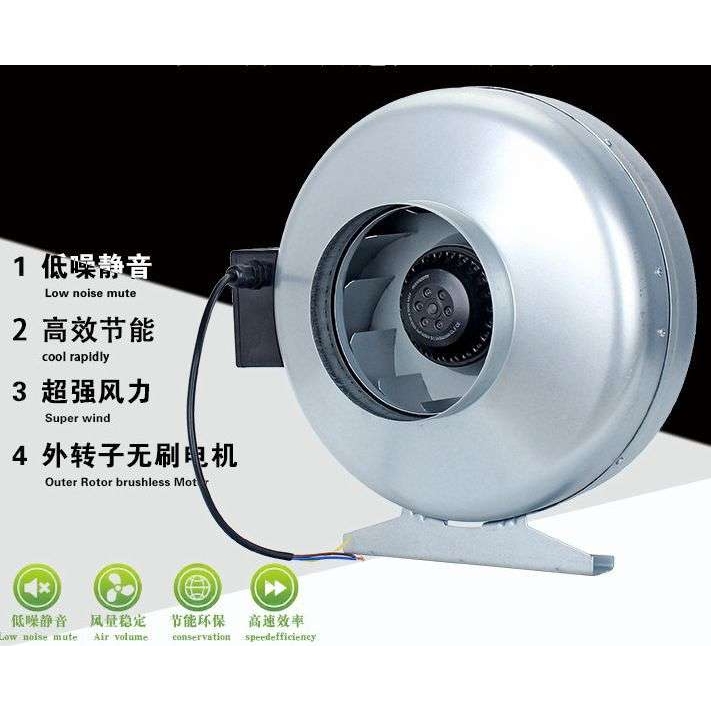 圆形离心送风机GDF100/125/150/160/200/250/315系列管道换气风机