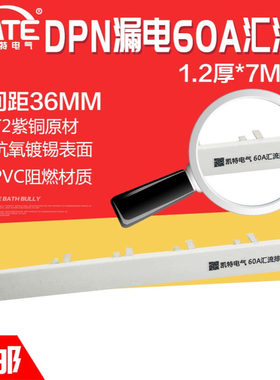 DPN漏电60A汇流排 加宽 紫铜1.2*7 空开DZ267LE断路器连接排KT006