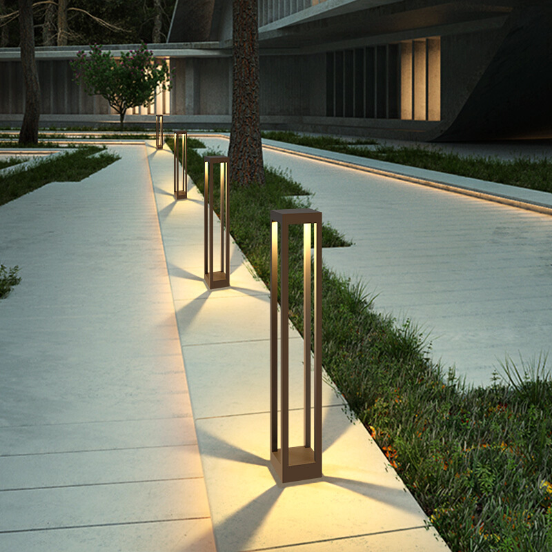 LED现代草坪灯景观庭院草地灯简约方形花园灯室外灯户外防水灯具