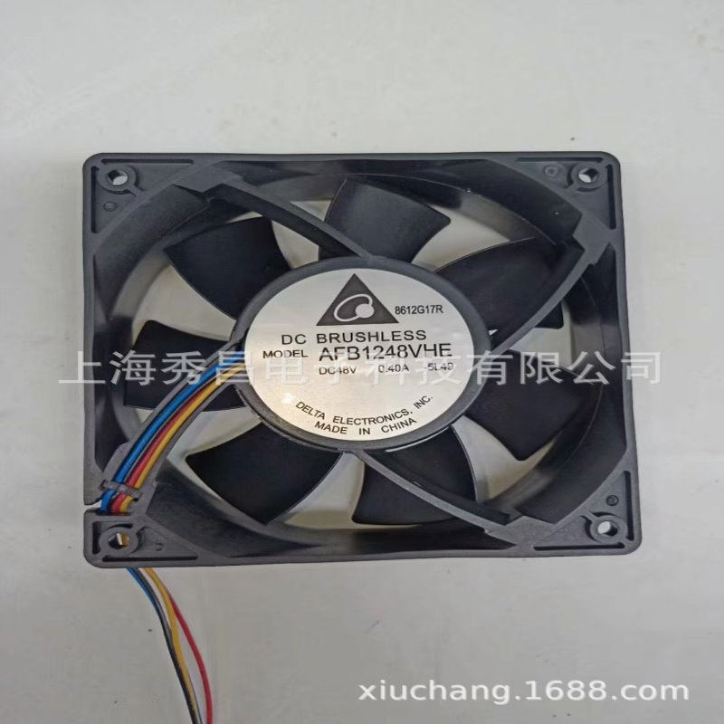 台达 AFB1248HE/HHE/VHE 0.18A 0.23A 0.27A 48V 12038 12CM风扇