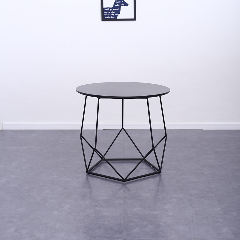 阳台边几咖啡厅北欧小圆桌茶几现代简约休闲铁艺简易角几沙发边桌