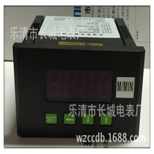 新款黑壳 SX48 100M/MIN 10V 数显频率表 正四位 96X48