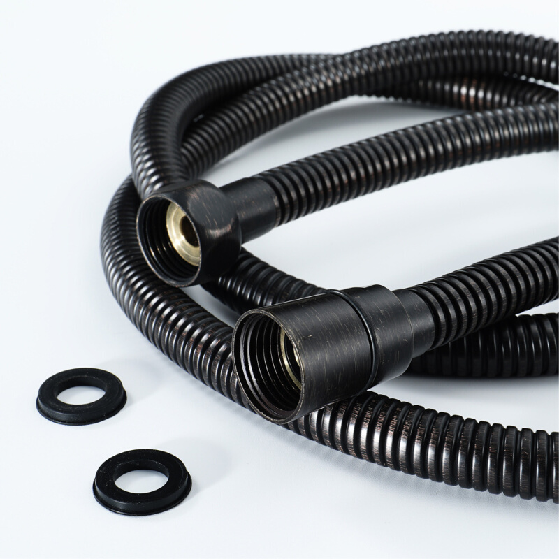 淋浴房浴室手持花洒喷头不锈钢ORB金属管进水管软管水