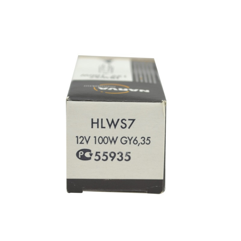 Narva利华灯泡55935 HLWS7 12V100W投影仪卤素灯珠米泡12V100W