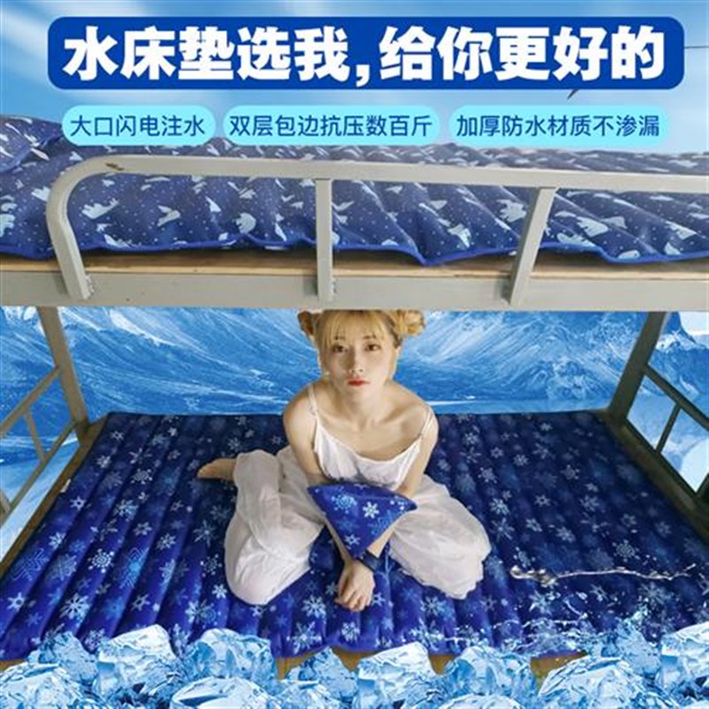 水床垫冰垫冰凉枕头床上宿舍夏天降温神器制冷水席袋双人单人水床