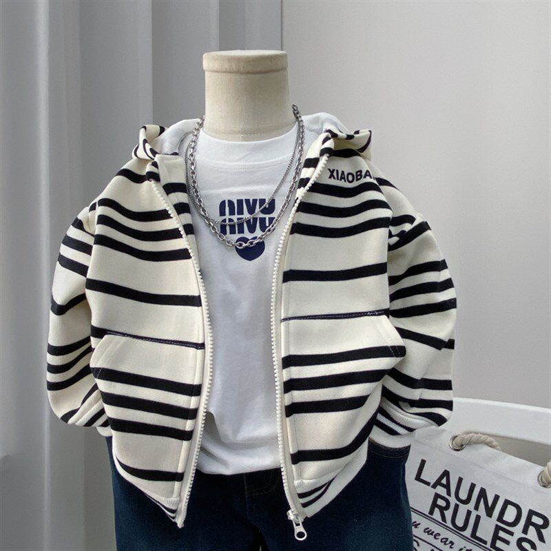 男童外套春秋款2025新款儿童春装卫衣连帽宝宝带帽休闲潮帅气春季