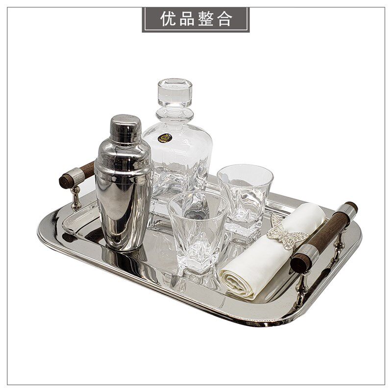 人气样板房软装简约现代家居装饰飘窗酒具套装组合创意摆件ZH1183