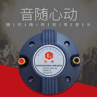 专业舞台音箱高音喇叭驱动头 44芯号角高音头51芯大功率扬声器