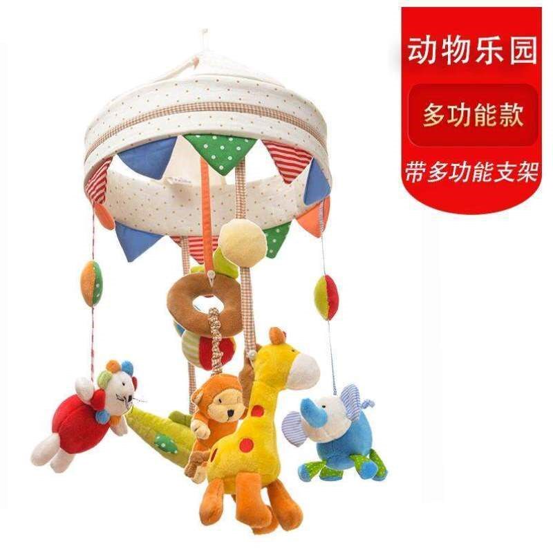 蓝牙可宝宝婴儿挂铃布艺带吊玲床头床铃音乐安抚玩具遥控旋转充电