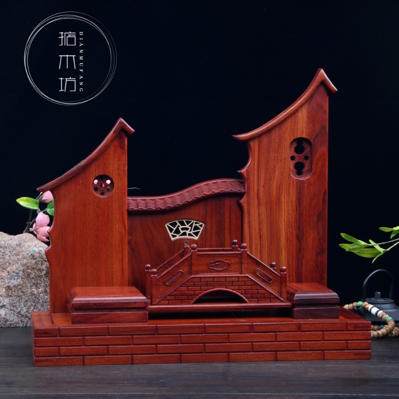玉佩架首饰道具吊玉架珠宝展x示架玉器挂架项链手串念珠红木摆件