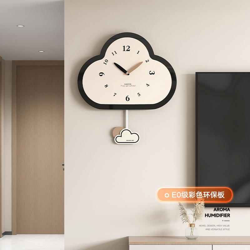钟表挂钟客厅家用时尚简约创意静音2023M新款石英钟挂表时钟挂墙