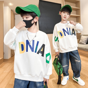 男童t恤长袖2023新款春季卫衣春秋款7儿童打底衫洋气男孩春装体恤