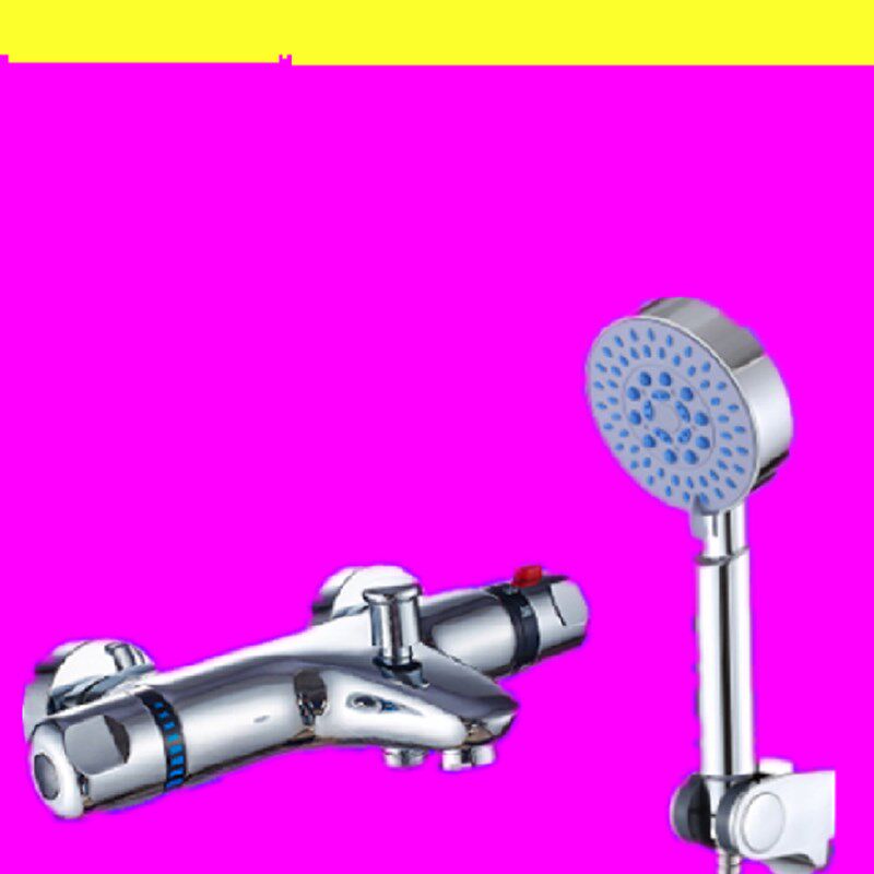 恒温淋浴冷热水龙头三联恒温龙头带下出水龙头简易多功能花洒套装