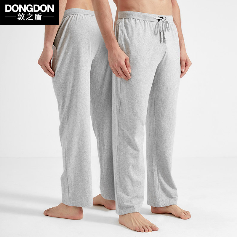 纯棉睡裤男女春夏薄款长裤宽松瑜伽裤休闲运动裤可外穿情侣家居裤