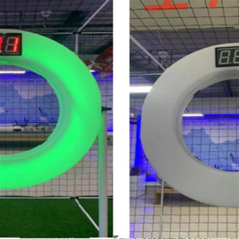 LED电子感应球门足球无人机竞赛配件计数器直径30cm带灯光球门