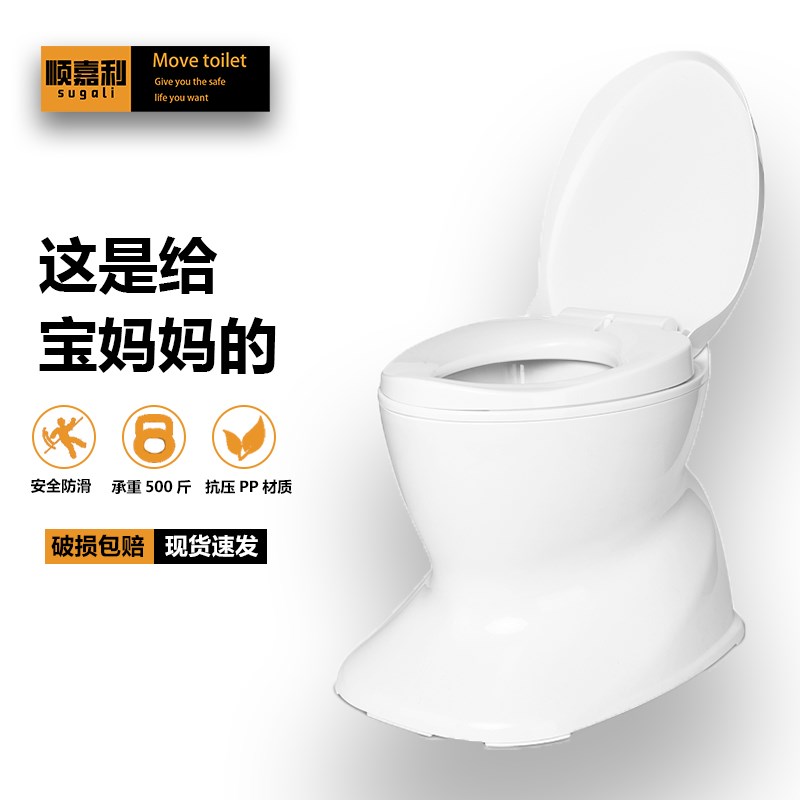家用老人坐便器可移动马桶室内便携式孕妇成人老年T人卧室床边便