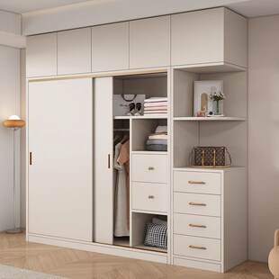 定制全铝合金推拉门o衣柜家用卧室无甲醛小户型订做儿童移门大衣