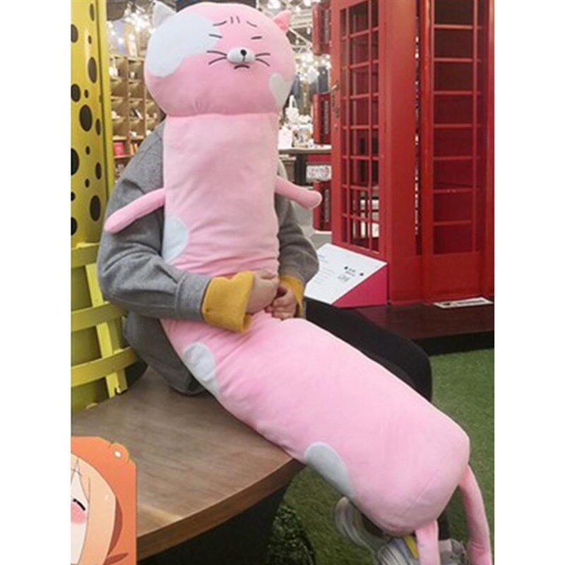 可猫抱枕悲伤爱猫咪玩等身长条枕动漫长条头大号睡觉娃娃动漫偶男