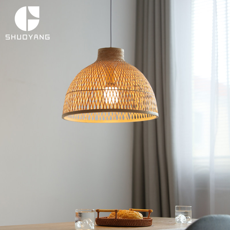 2023新竹艺吊灯餐厅民宿书房茶室禅意卧室日式火锅店创意竹编灯具,家装灯饰光源,餐厅吊灯,淘宝优惠券,粉丝福利购,淘宝优惠卷