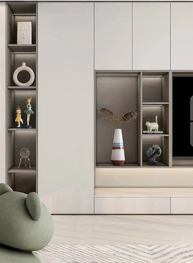 高档轻奢电视柜摆件客厅壁橱酒柜办公室高端上档次书架书房装饰品