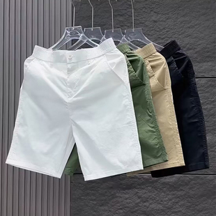 时尚 百搭西裤 沙滩裤 2024夏季 宽松直筒速干透气五分裤 男士 薄款 新款