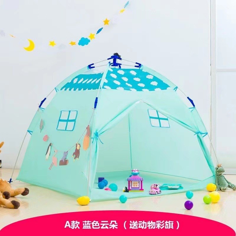 儿童帐篷户外室内全自动蒙古包小房子公主游戏屋分床神器