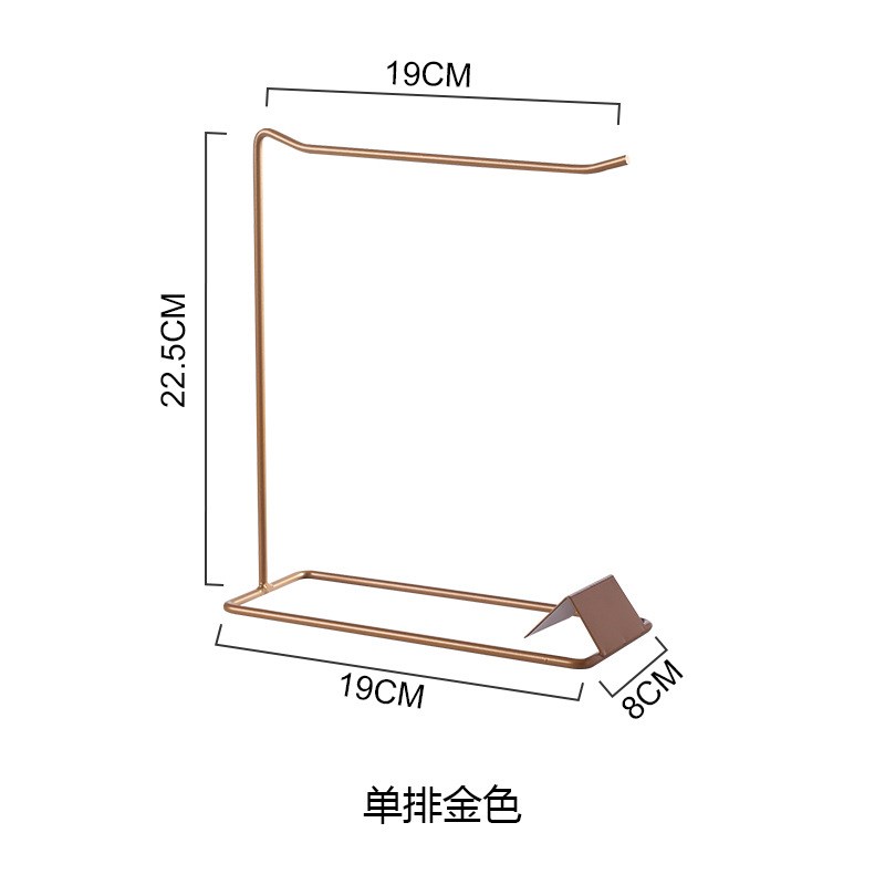 家用装饰微景观铁挂架项链耳钉支架金属支架首饰展示架装饰架