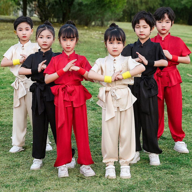 新款儿童六一武术服男女童功夫少儿训练幼儿园武术练功表演出服装