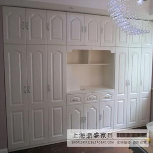 鼎盛家居整体衣帽间现代欧式模压平开门衣柜移门衣橱家具定做