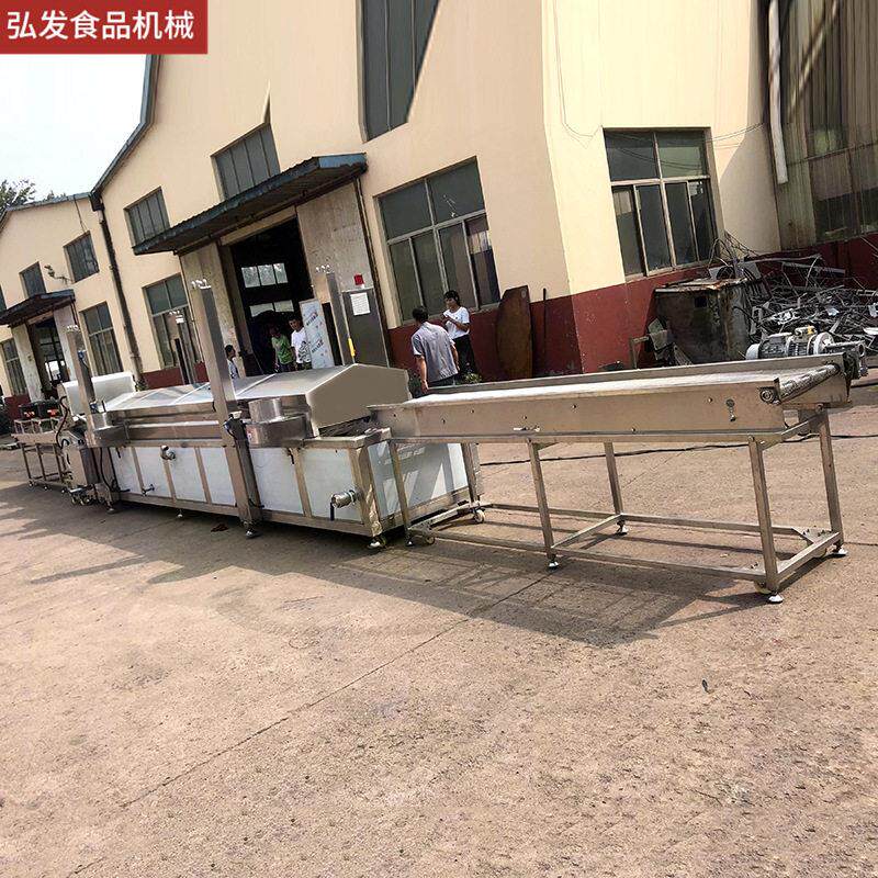 厂家定大油炸流水线类麻花全制自动油炸型设备糕点YZJ-6500甜甜圈
