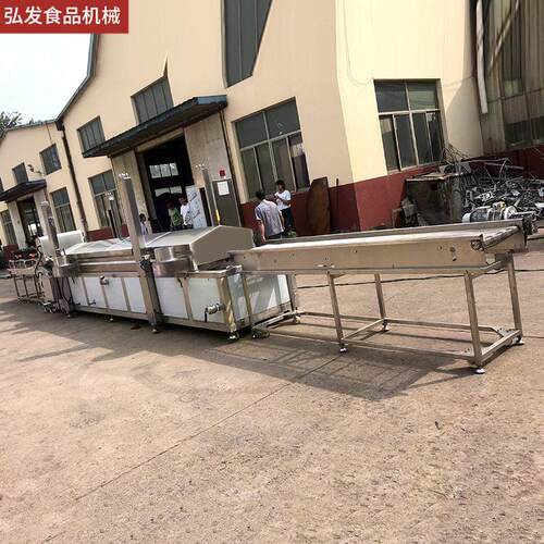 厂家定大油炸流水线类麻花全制自动油炸型设备糕点YZJ-6500甜甜圈